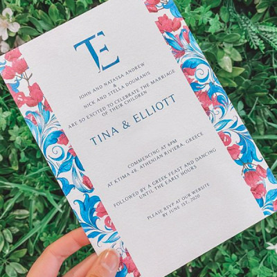 Digital wedding invitation printing