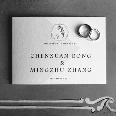 Wedding Invite digitally printed