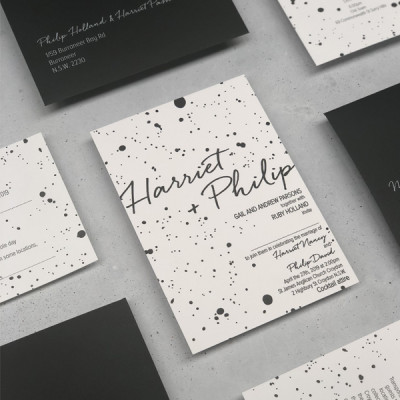 letterpress wedding suite