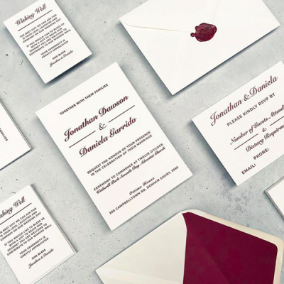 Wedding stationery suite