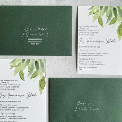 White ink envelope printing