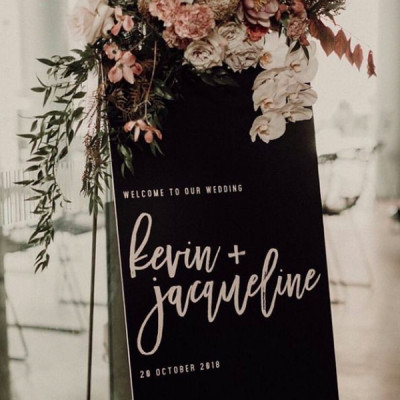 Welcome Aframe sign