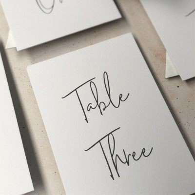 Table number signs