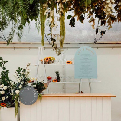 Wedding bar signage