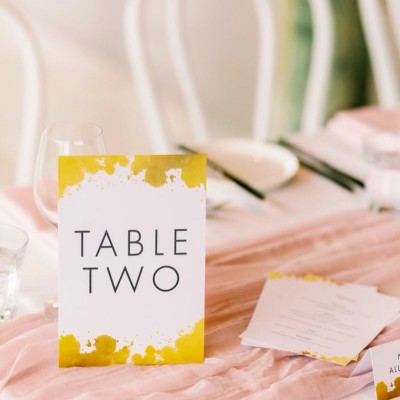 Table number sign
