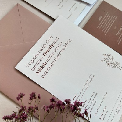 Wedding invitation set