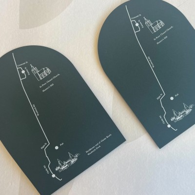 Arch map card