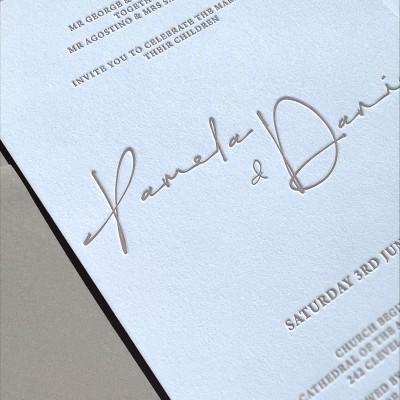 Letterpress invite
